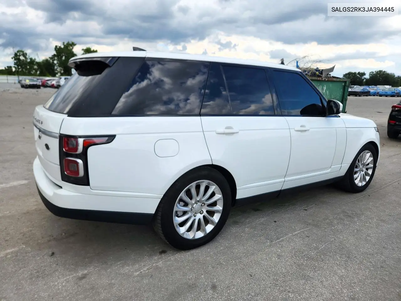 2018 LAND ROVER RANGE ROVER VIN SALGS2RK3JA394445 — фото 3