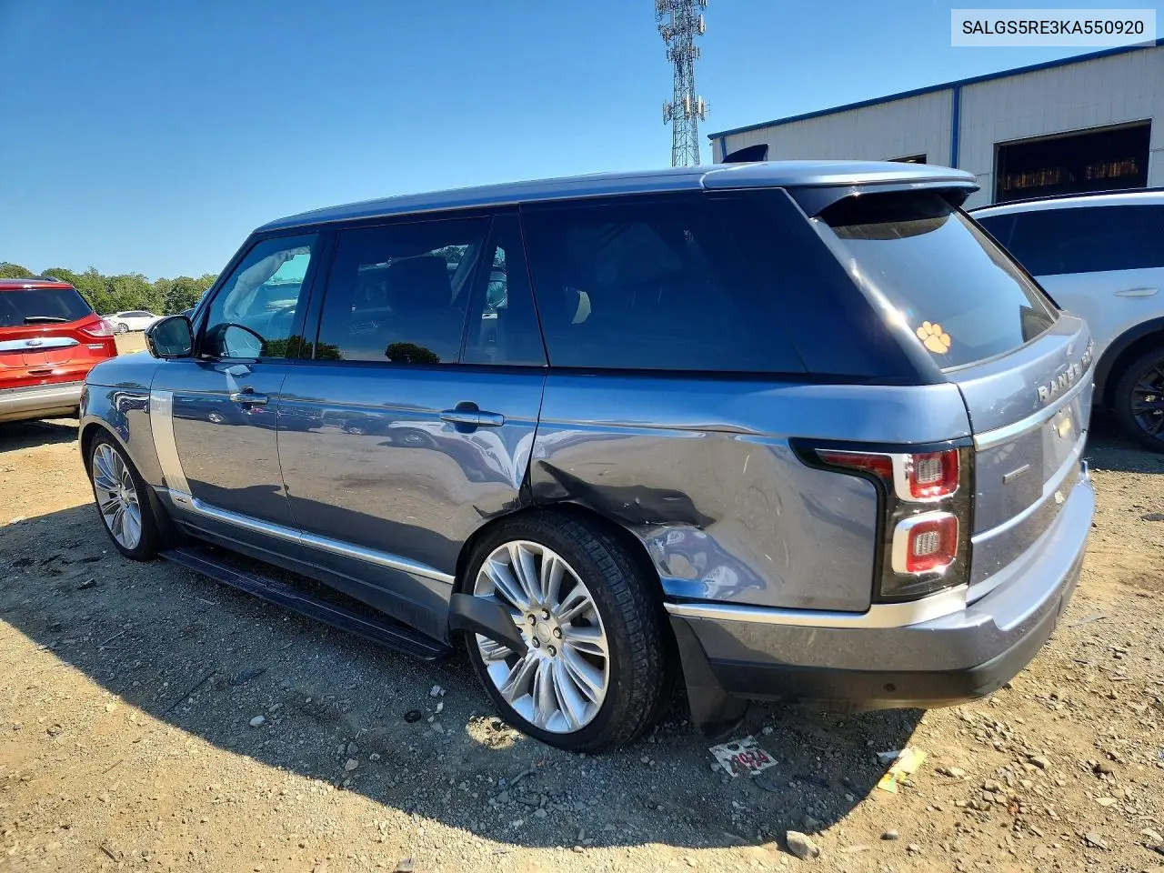 2019 LAND ROVER RANGE ROVER VIN SALGS5RE3KA550920 — фото 2