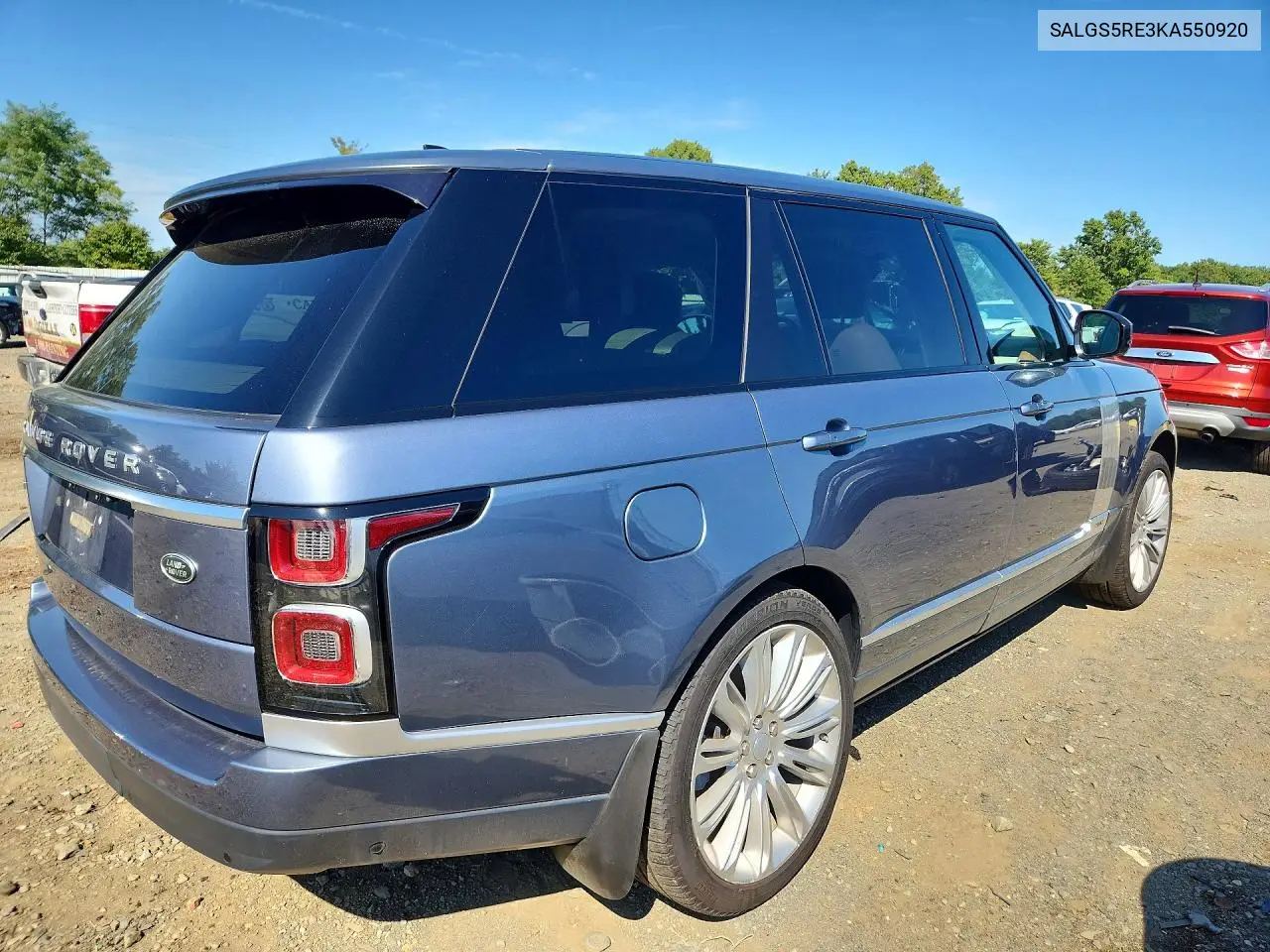 2019 LAND ROVER RANGE ROVER VIN SALGS5RE3KA550920 — фото 3