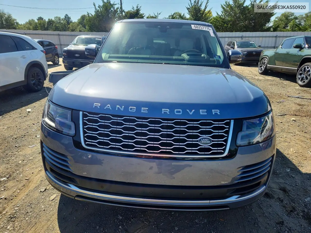 2019 LAND ROVER RANGE ROVER VIN SALGS5RE3KA550920 — фото 5