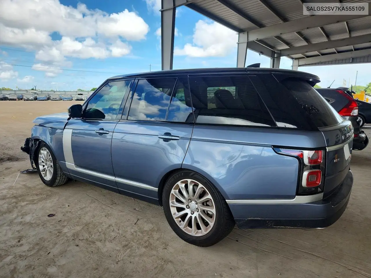 2019 LAND ROVER RANGE ROVER VIN SALGS2SV7KA555109 — фото 2