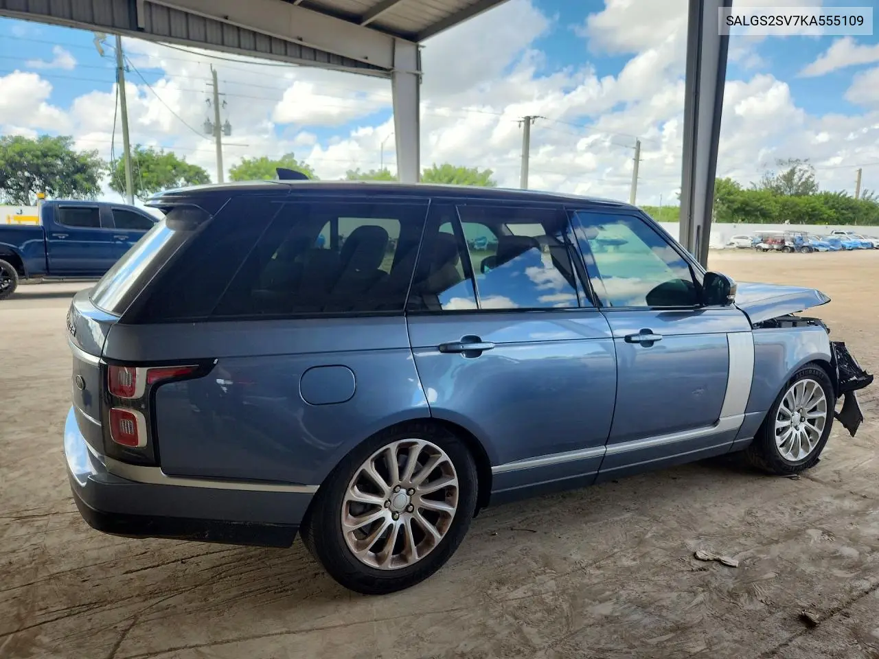 2019 LAND ROVER RANGE ROVER VIN SALGS2SV7KA555109 — фото 3