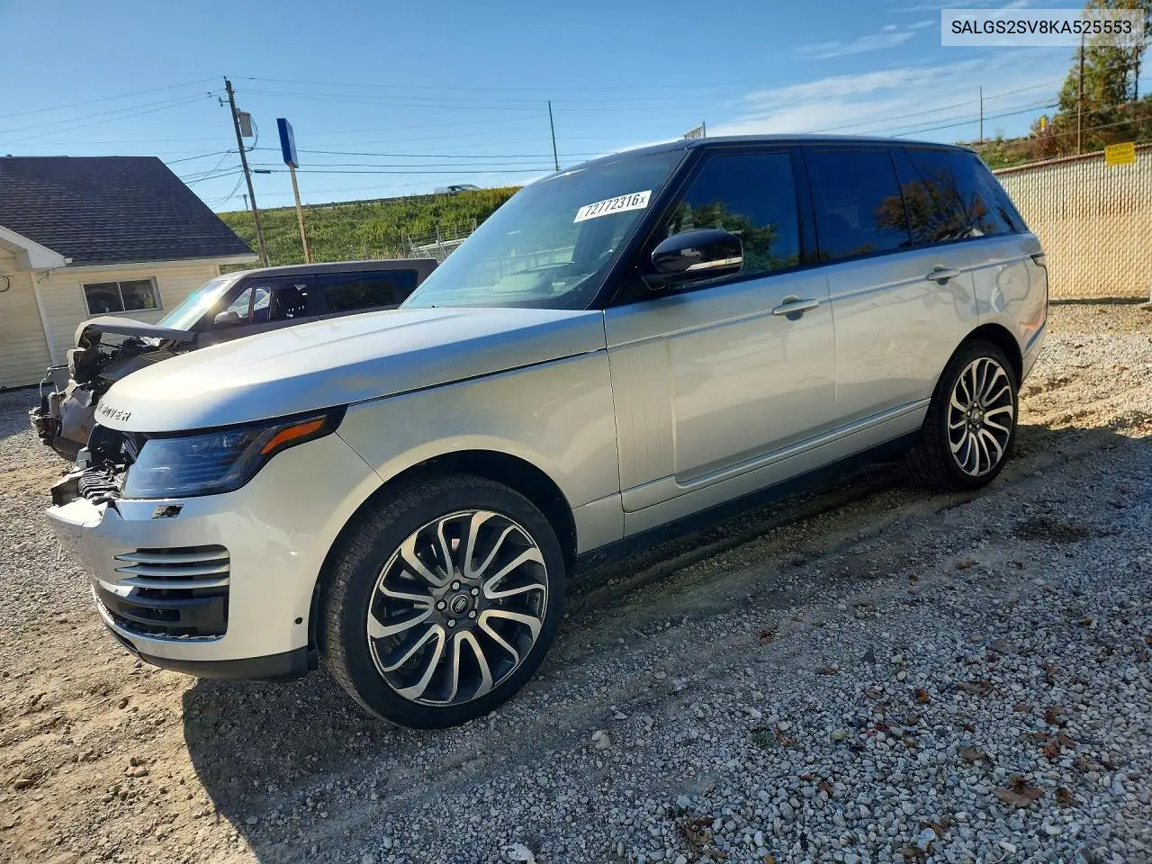 LAND ROVER RANGE ROVER 2019, VIN SALGS2SV8KA525553