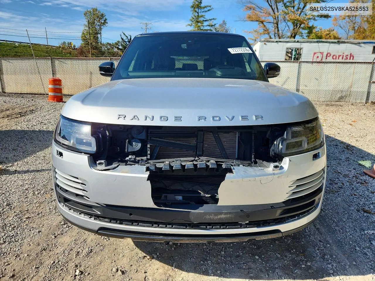 2019 LAND ROVER RANGE ROVER VIN SALGS2SV8KA525553 — фото 5