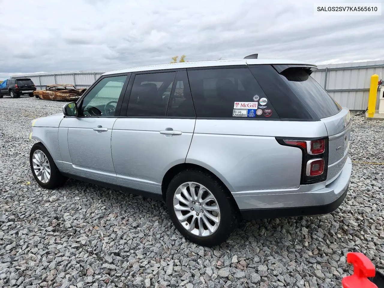 2019 LAND ROVER RANGE ROVER VIN SALGS2SV7KA565610 — фото 2