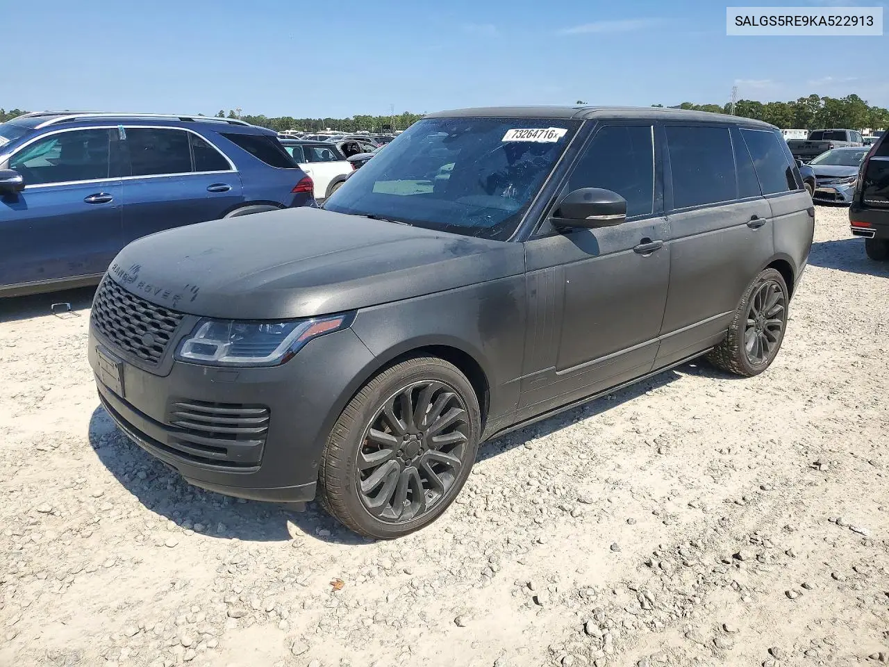 LAND ROVER RANGE ROVER 2019, VIN SALGS5RE9KA522913