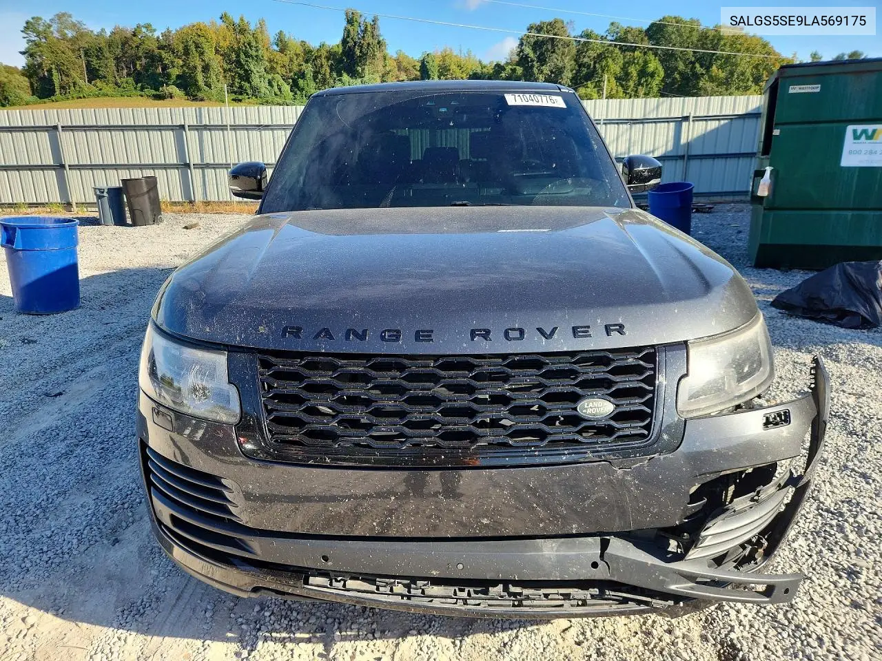 2020 LAND ROVER RANGE ROVER VIN SALGS5SE9LA569175 — фото 5