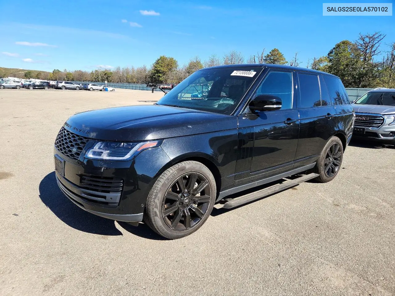 LAND ROVER RANGE ROVER 2020, VIN SALGS2SE0LA570102