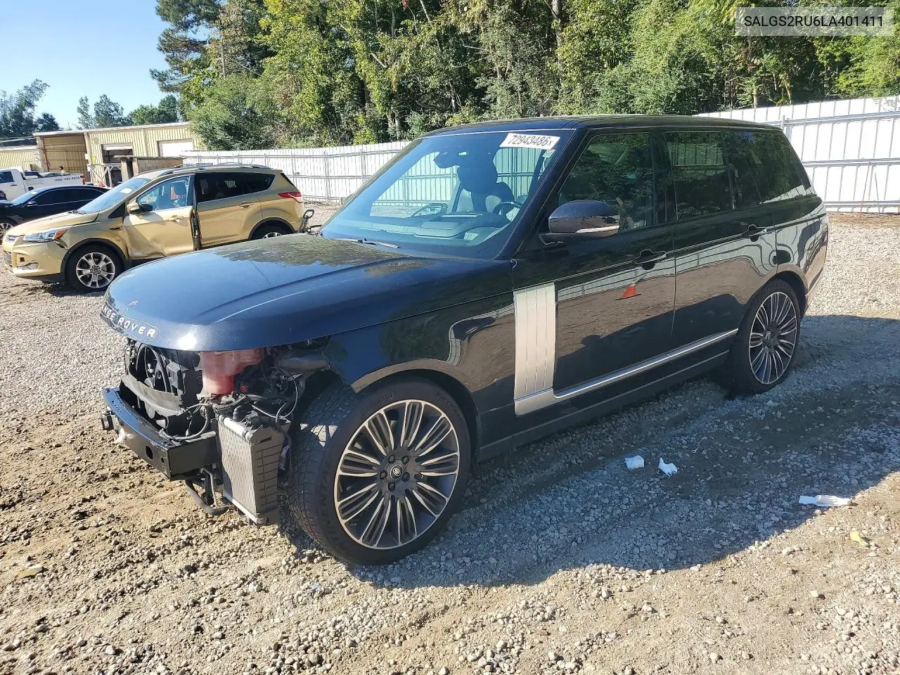LAND ROVER RANGE ROVER 2020, VIN SALGS2RU6LA401411