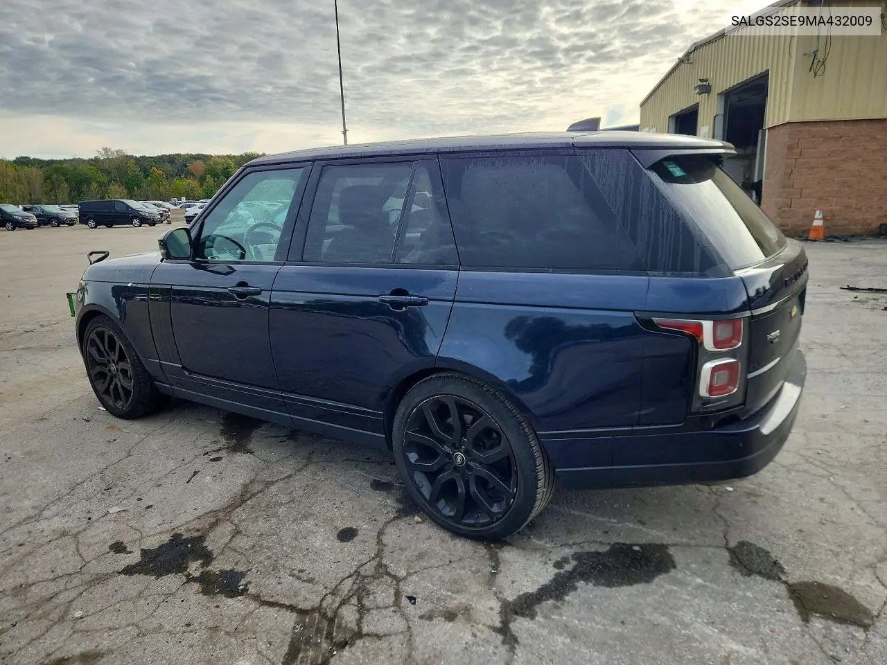 2021 LAND ROVER RANGE ROVER VIN SALGS2SE9MA432009 — фото 2