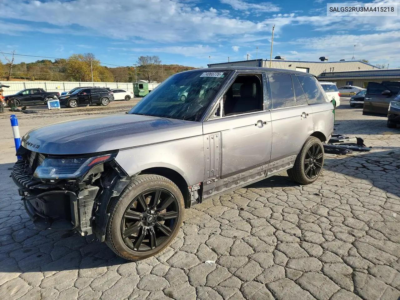 LAND ROVER RANGE ROVER 2021, VIN SALGS2RU3MA415218