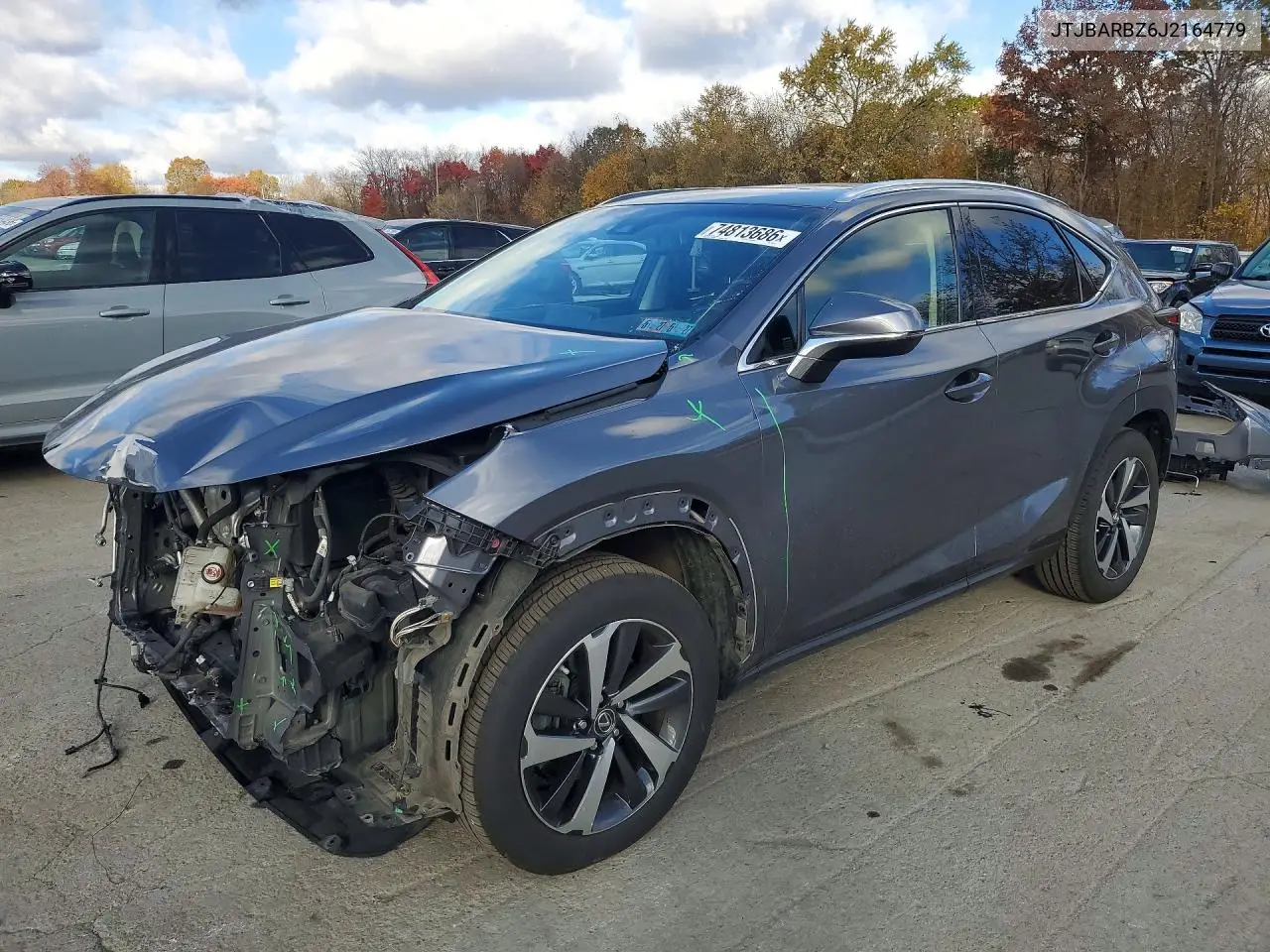 LEXUS NX 2018, VIN JTJBARBZ6J2164779