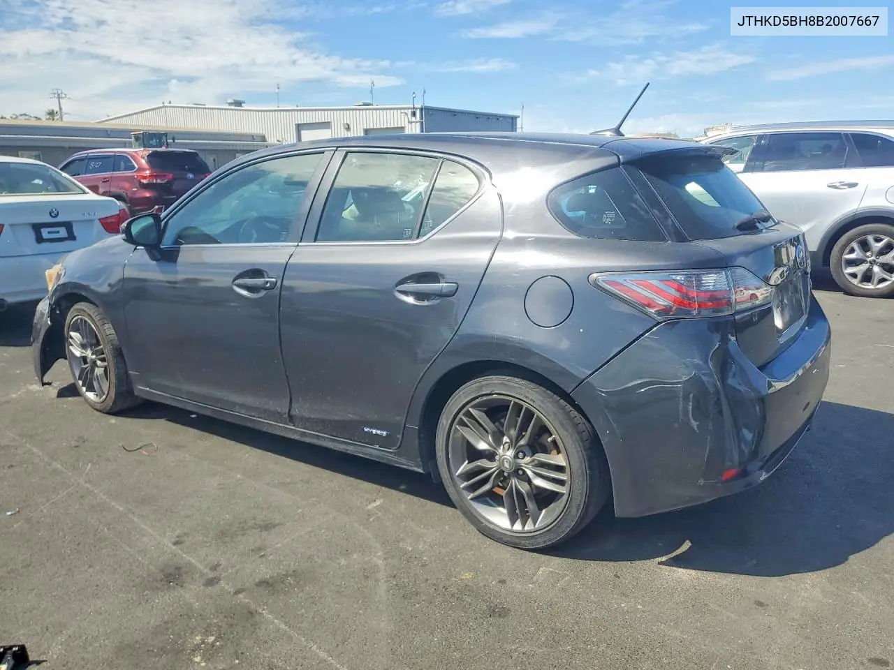 2011 LEXUS CT VIN JTHKD5BH8B2007667 — фото 2