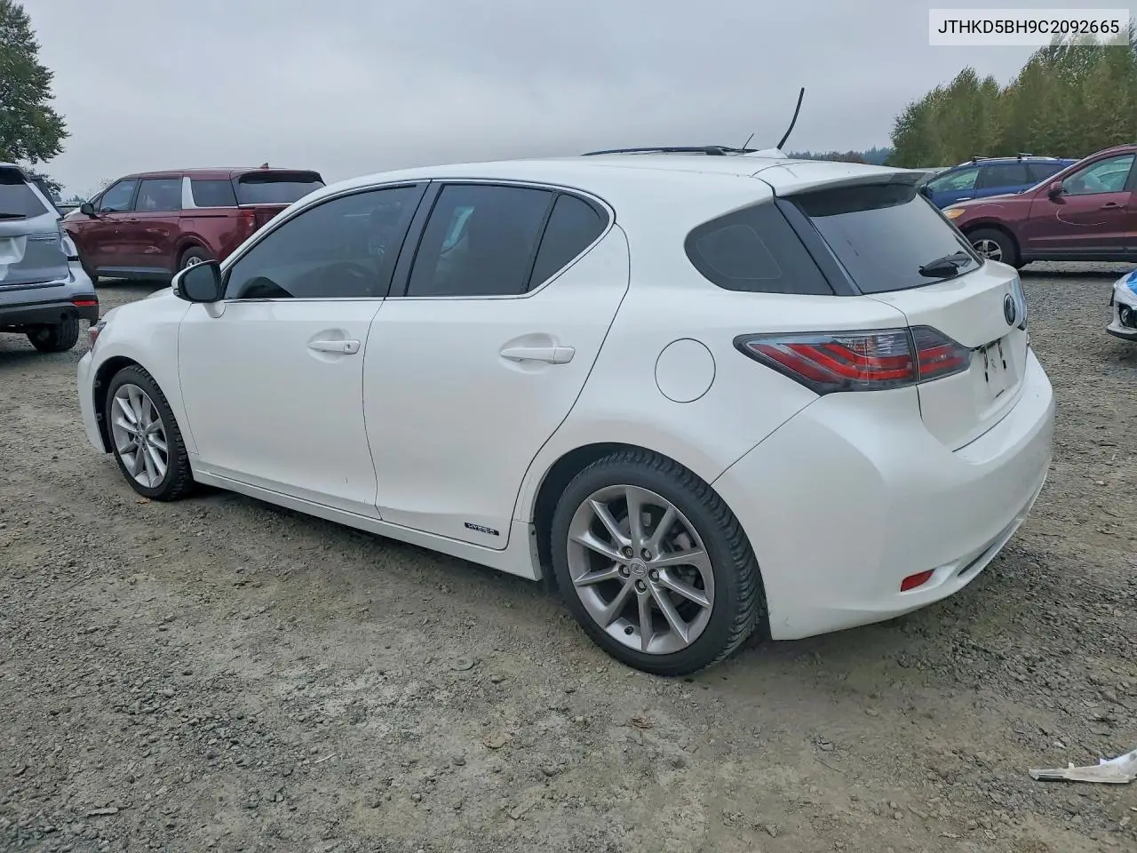 2012 LEXUS CT VIN JTHKD5BH9C2092665 — фото 2