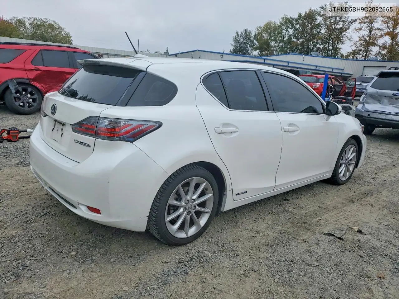 2012 LEXUS CT VIN JTHKD5BH9C2092665 — фото 3