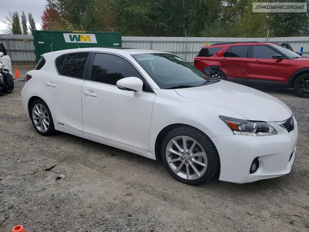 2012 LEXUS CT VIN JTHKD5BH9C2092665 — фото 4