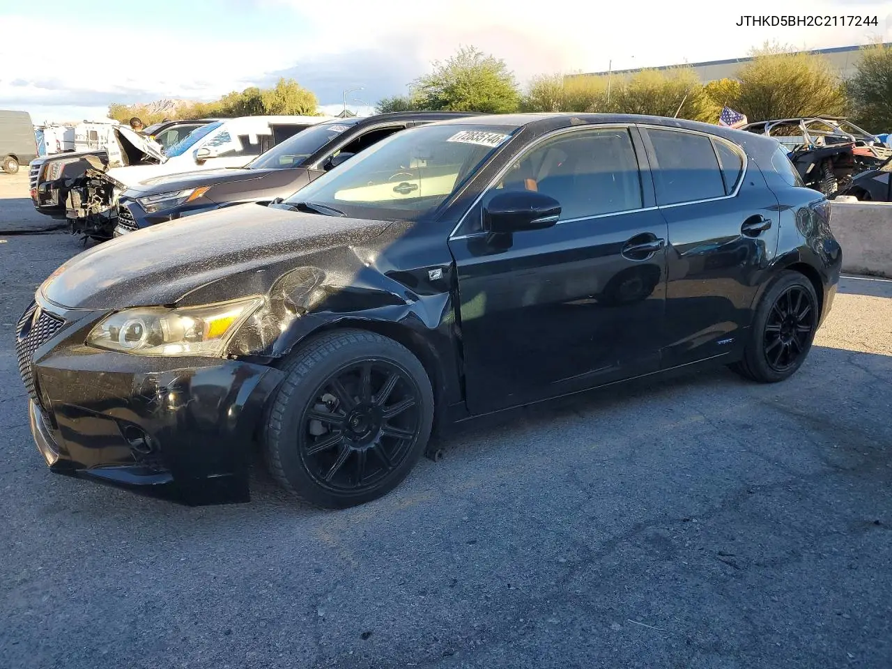 LEXUS CT 2012, VIN JTHKD5BH2C2117244