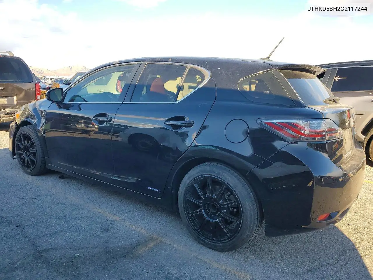 2012 LEXUS CT VIN JTHKD5BH2C2117244 — фото 2
