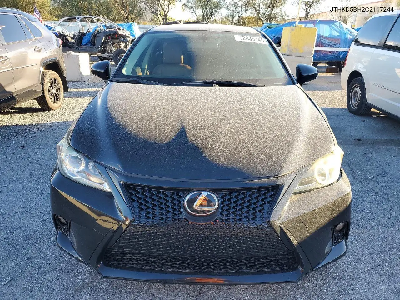 2012 LEXUS CT VIN JTHKD5BH2C2117244 — фото 5