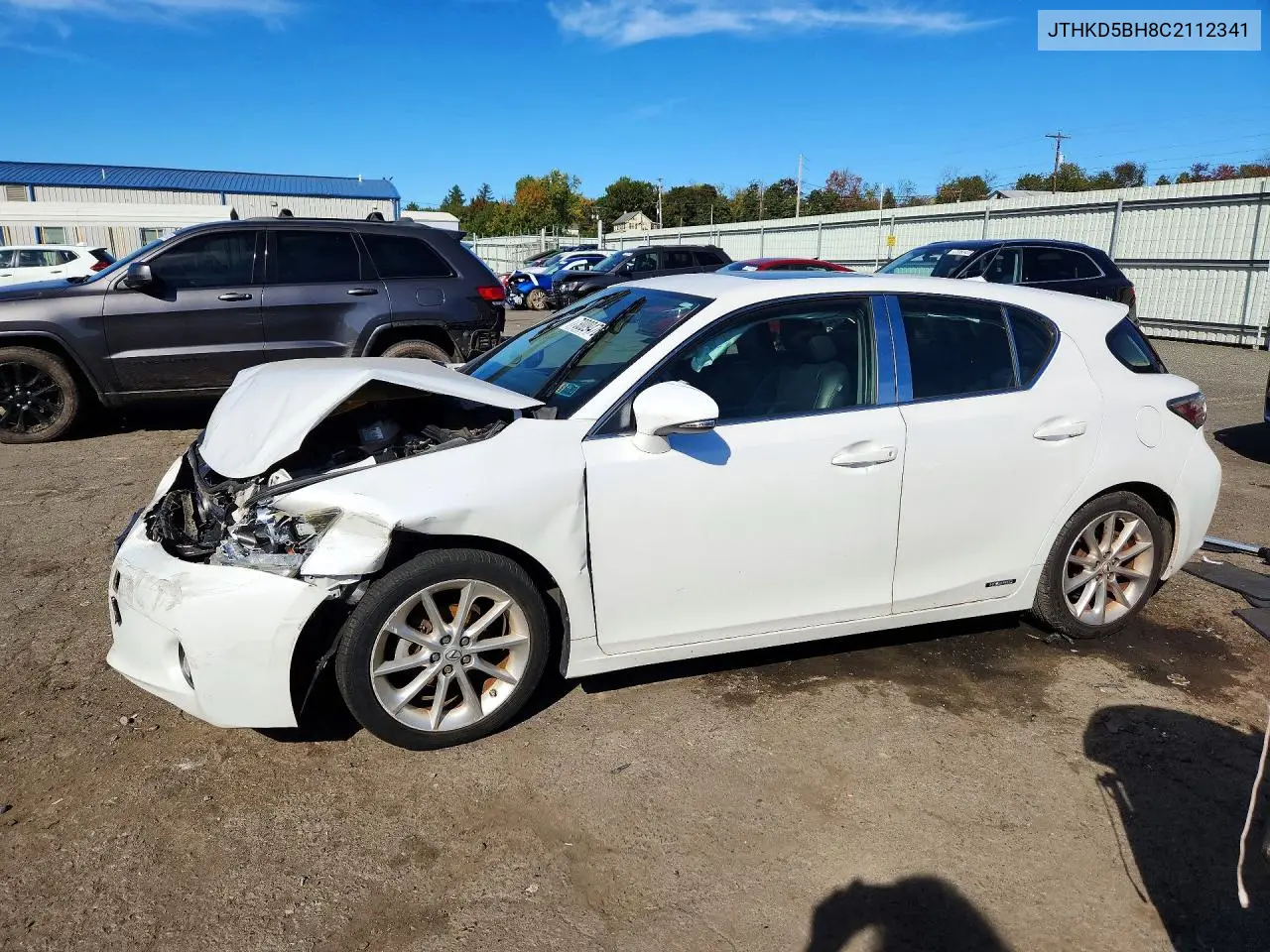 LEXUS CT 2012, VIN JTHKD5BH8C2112341