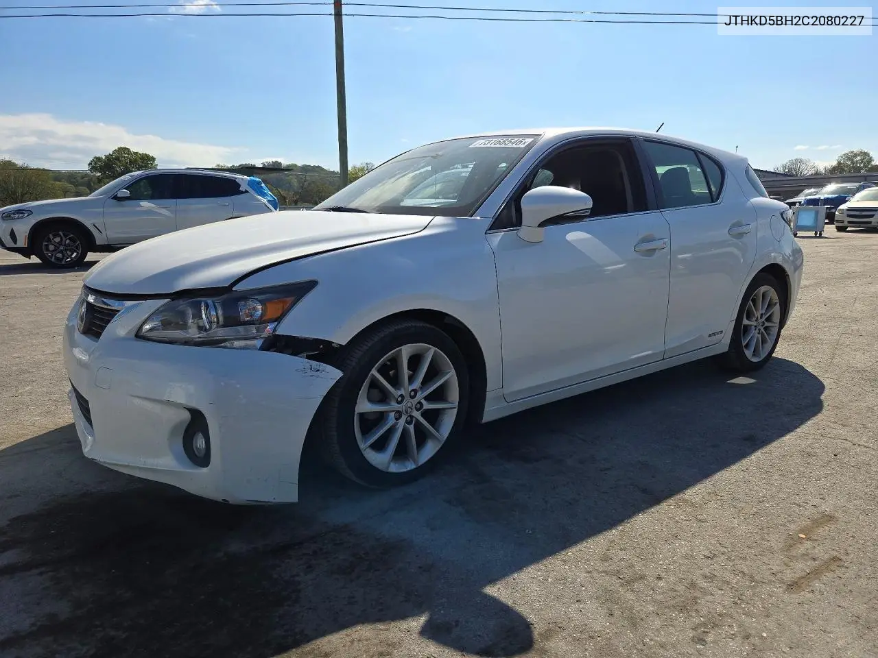 LEXUS CT 2012, VIN JTHKD5BH2C2080227