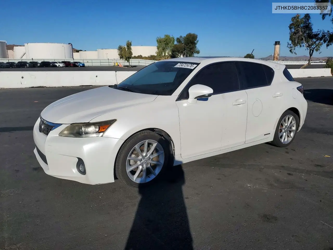 LEXUS CT 2012, VIN JTHKD5BH8C2083357