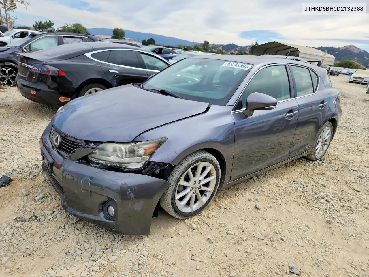 LEXUS CT 2013, VIN JTHKD5BH0D2132388