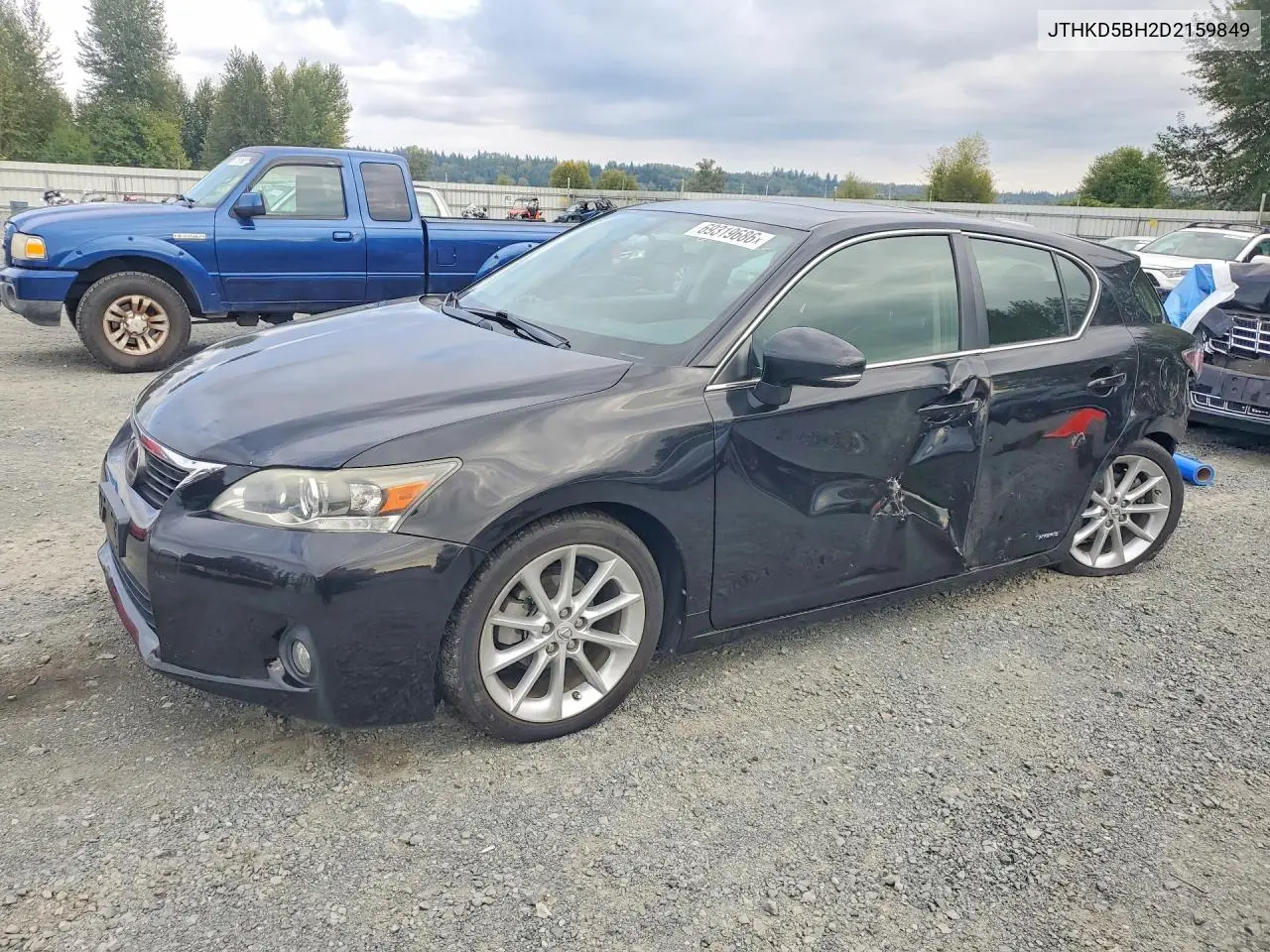 LEXUS CT 2013, VIN JTHKD5BH2D2159849