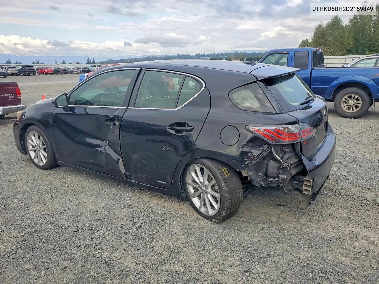 2013 LEXUS CT VIN JTHKD5BH2D2159849 — фото 2