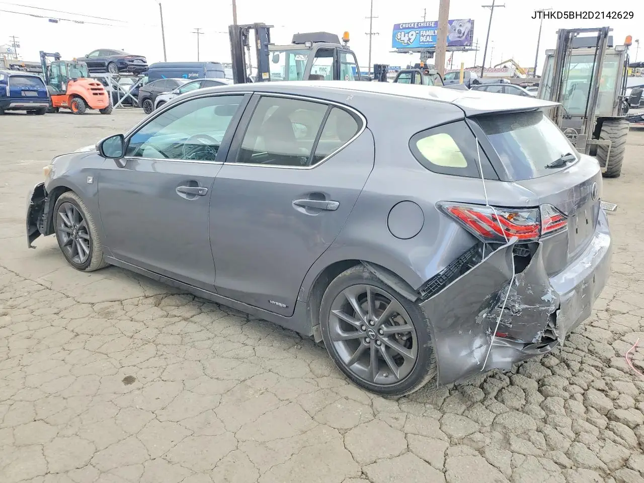2013 LEXUS CT VIN JTHKD5BH2D2142629 — фото 2