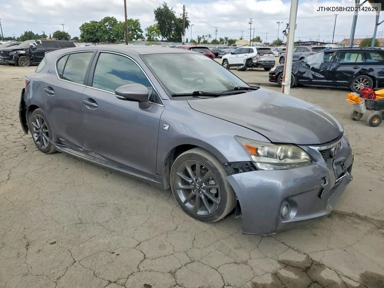 2013 LEXUS CT VIN JTHKD5BH2D2142629 — фото 4