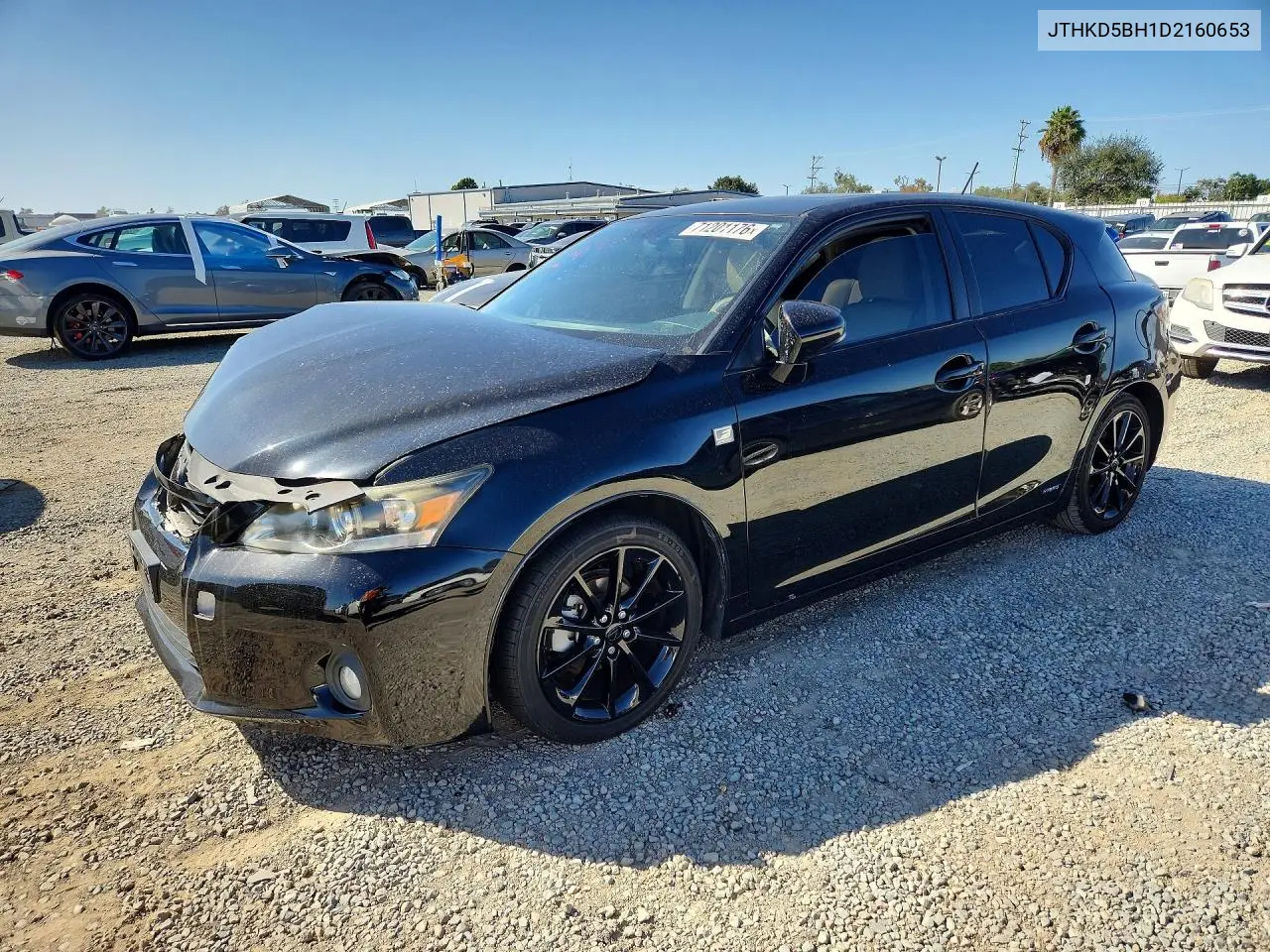 LEXUS CT 2013, VIN JTHKD5BH1D2160653