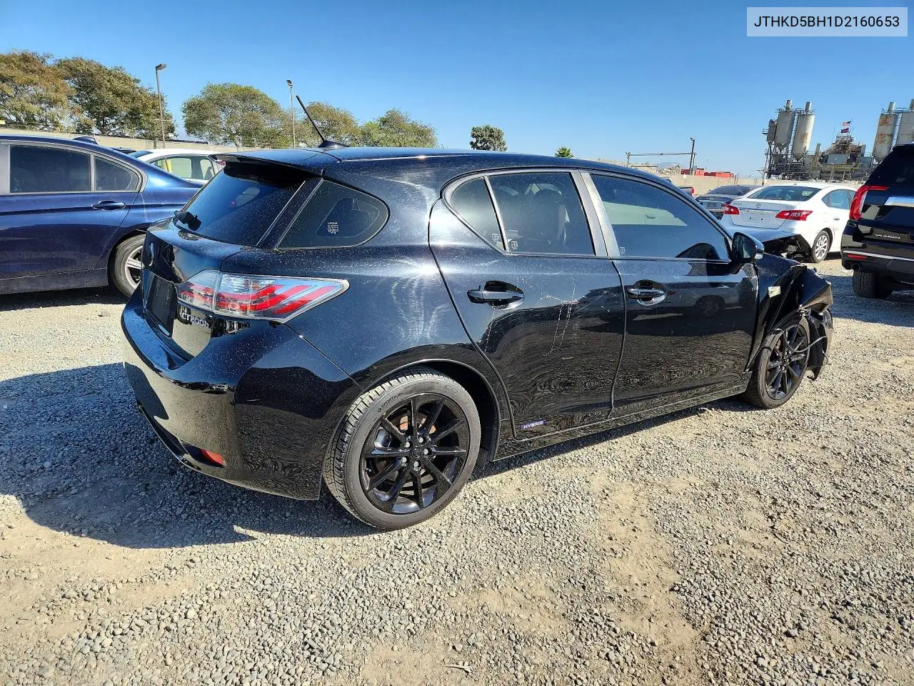 2013 LEXUS CT VIN JTHKD5BH1D2160653 — фото 3