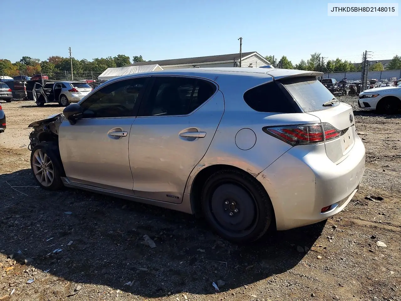 2013 LEXUS CT VIN JTHKD5BH8D2148015 — фото 2