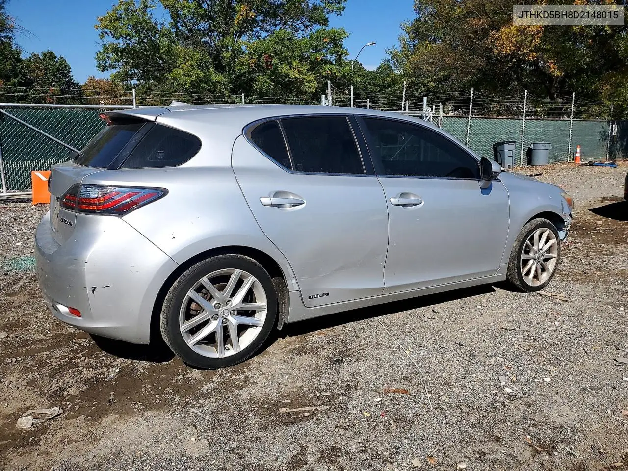 2013 LEXUS CT VIN JTHKD5BH8D2148015 — фото 3