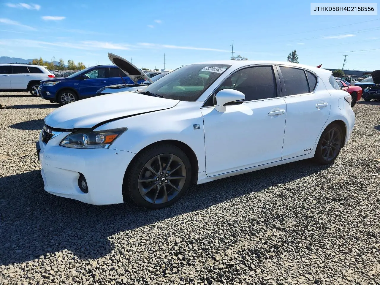 LEXUS CT 2013, VIN JTHKD5BH4D2158556