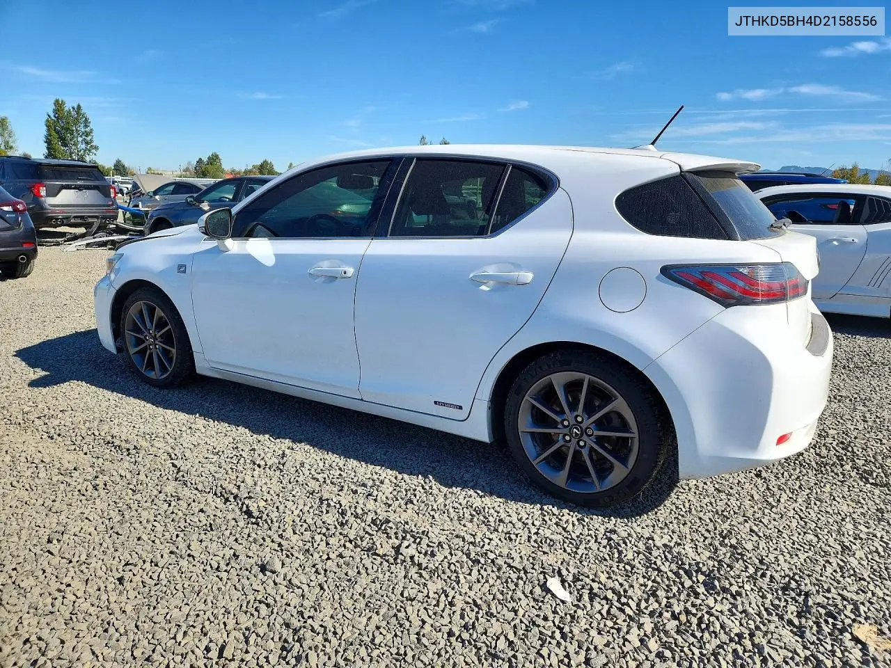 2013 LEXUS CT VIN JTHKD5BH4D2158556 — фото 2