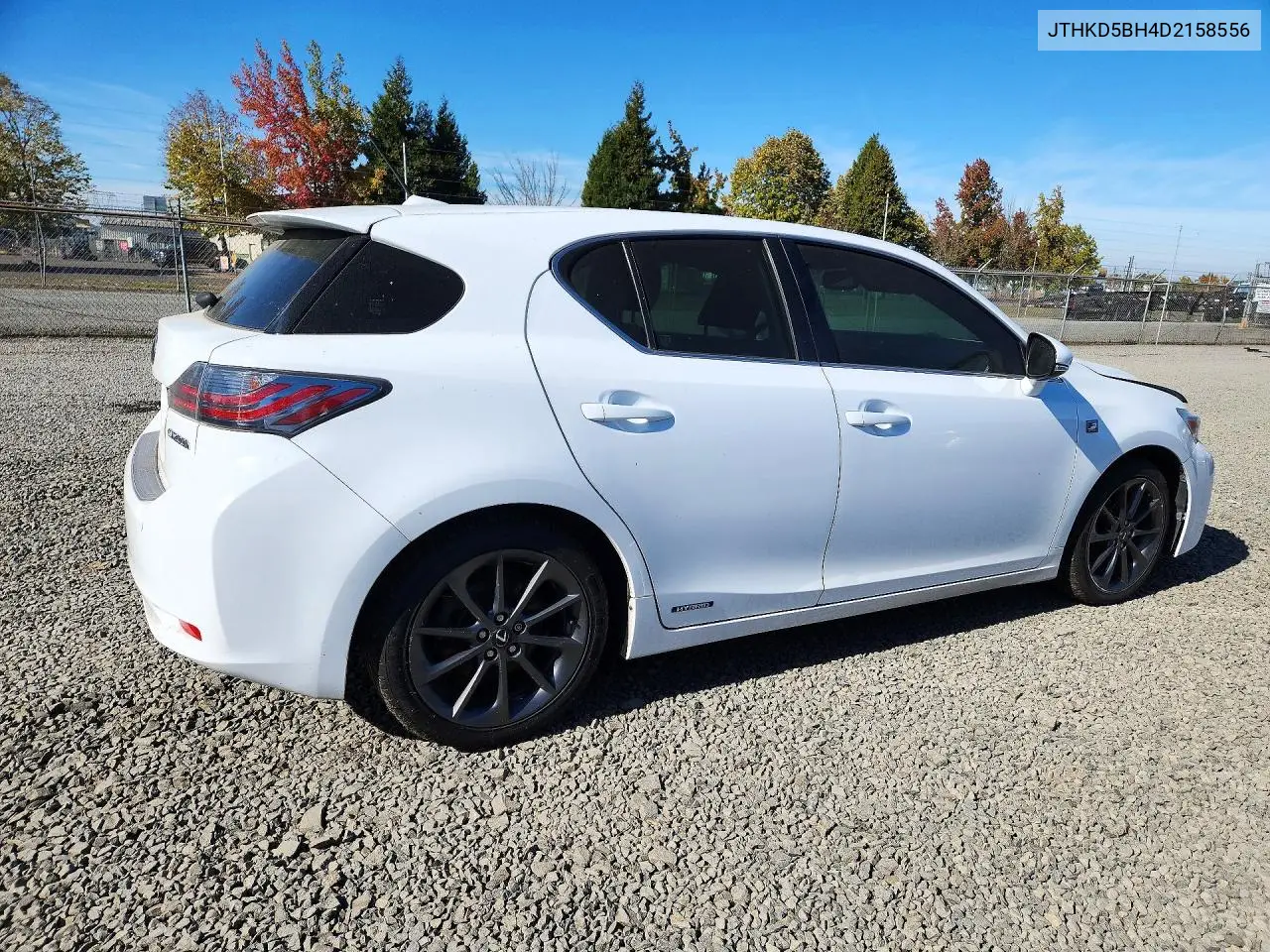 2013 LEXUS CT VIN JTHKD5BH4D2158556 — фото 3
