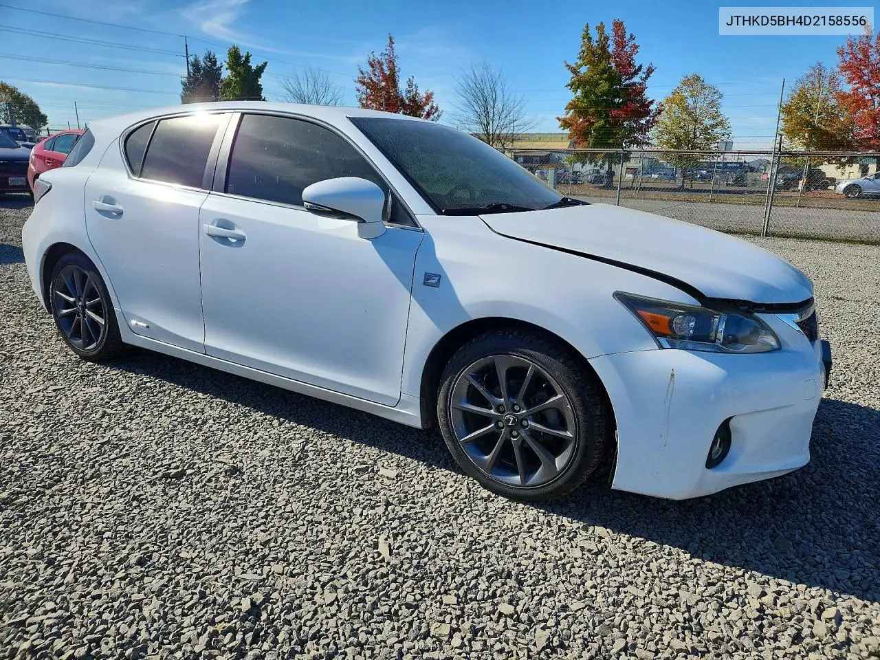 2013 LEXUS CT VIN JTHKD5BH4D2158556 — фото 4