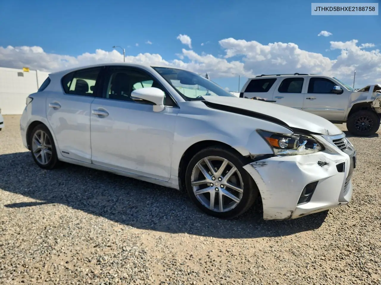 2014 LEXUS CT VIN JTHKD5BHXE2188758 — фото 4