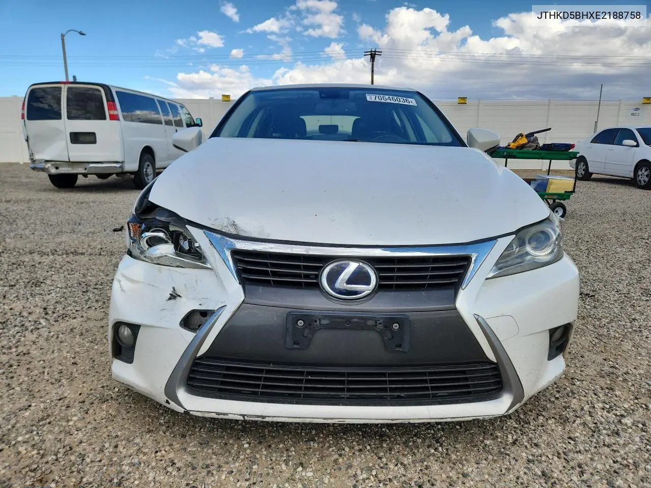 2014 LEXUS CT VIN JTHKD5BHXE2188758 — фото 5