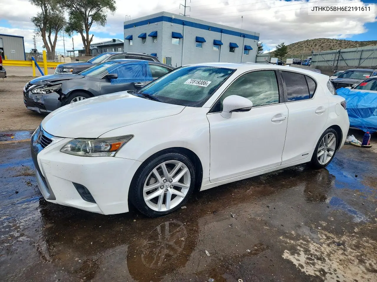 LEXUS CT 2014, VIN JTHKD5BH6E2191611