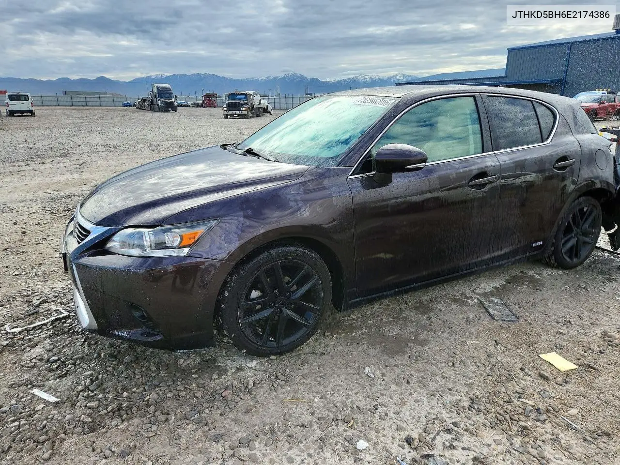 LEXUS CT 2014, VIN JTHKD5BH6E2174386