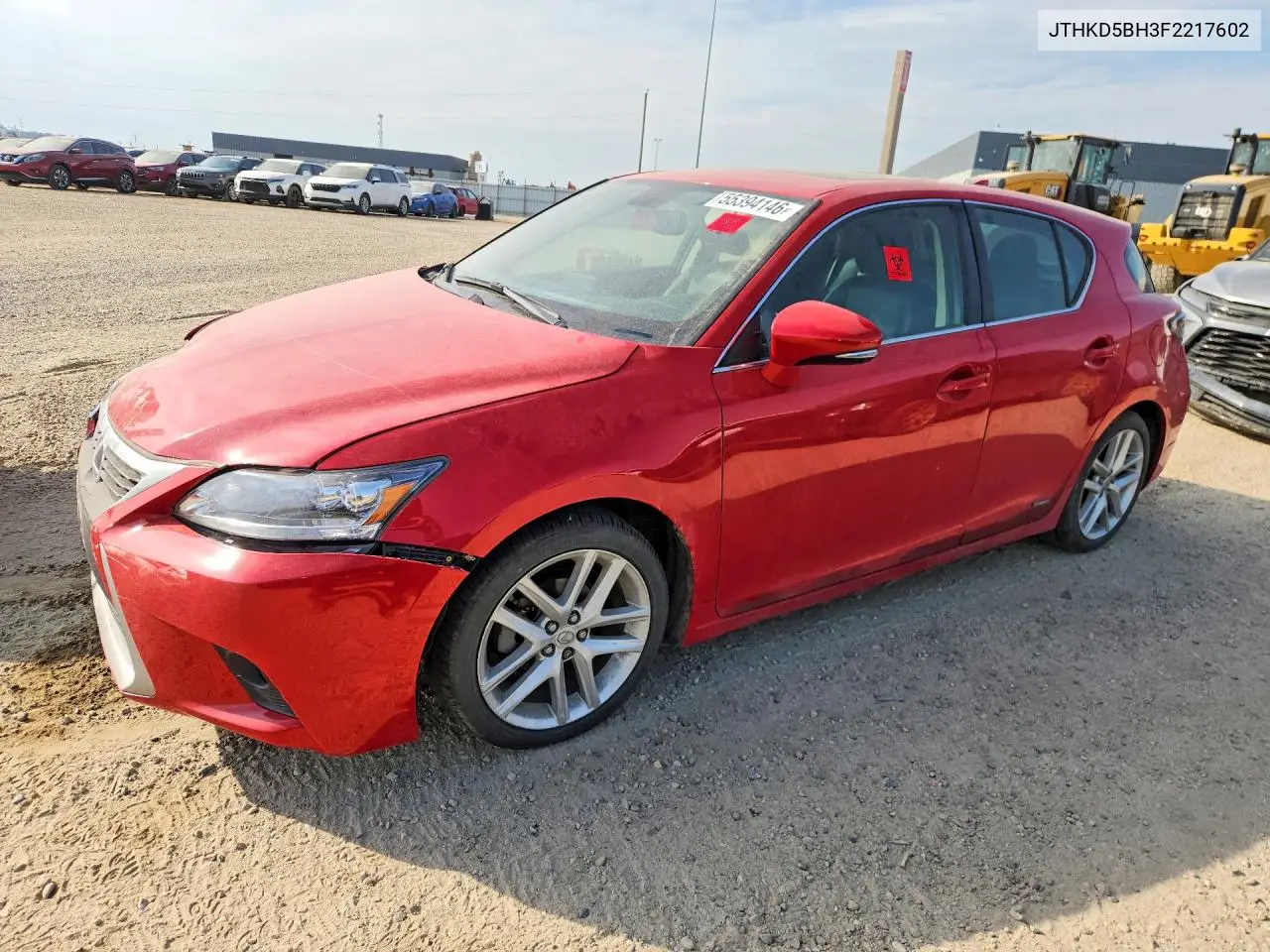 LEXUS CT 2015, VIN JTHKD5BH3F2217602