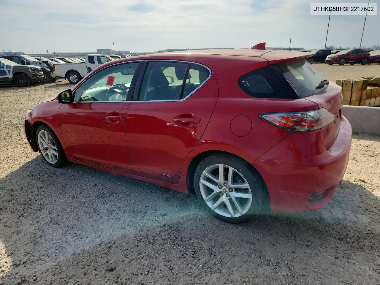 2015 LEXUS CT VIN JTHKD5BH3F2217602 — фото 2