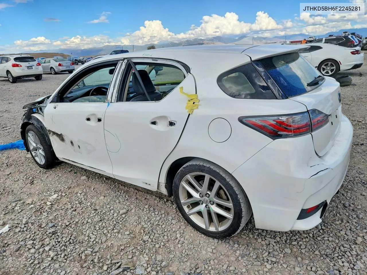 2015 LEXUS CT VIN JTHKD5BH6F2245281 — фото 2
