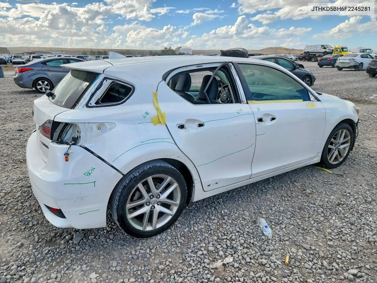 2015 LEXUS CT VIN JTHKD5BH6F2245281 — фото 3