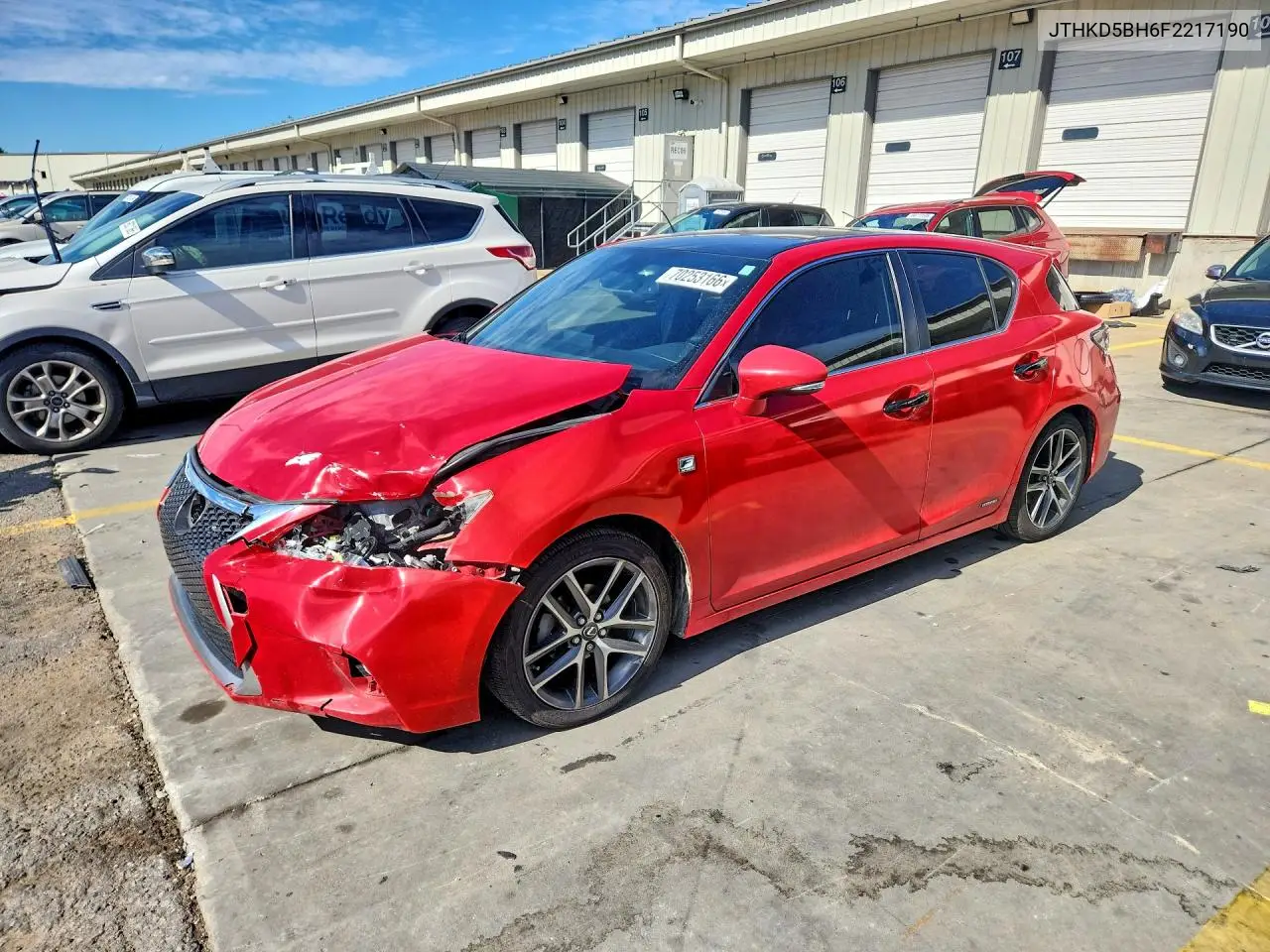LEXUS CT 2015, VIN JTHKD5BH6F2217190