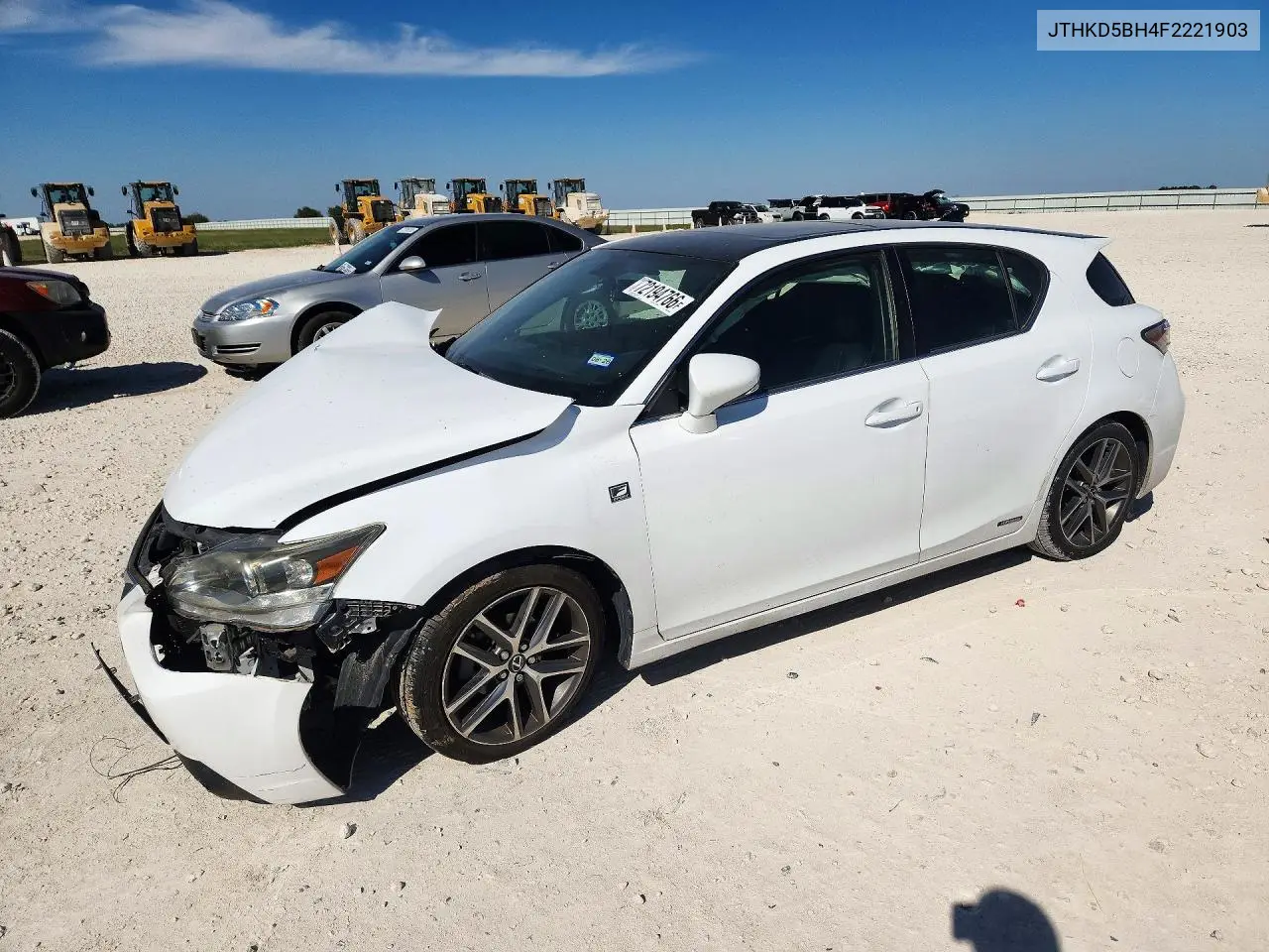 LEXUS CT 2015, VIN JTHKD5BH4F2221903