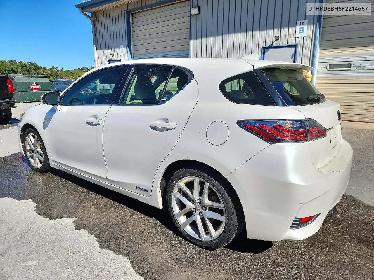 2015 LEXUS CT VIN JTHKD5BH5F2214667 — фото 2